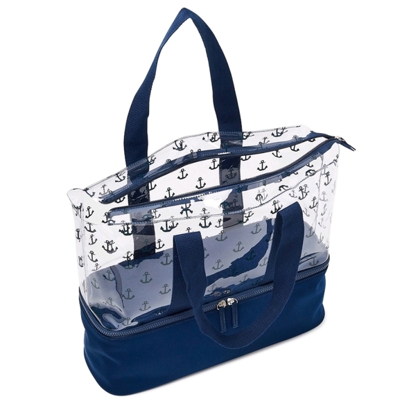 LARGE NWTs BEACH TOTE W/ ZIPPER BOTTOM - Picture 8 of 9